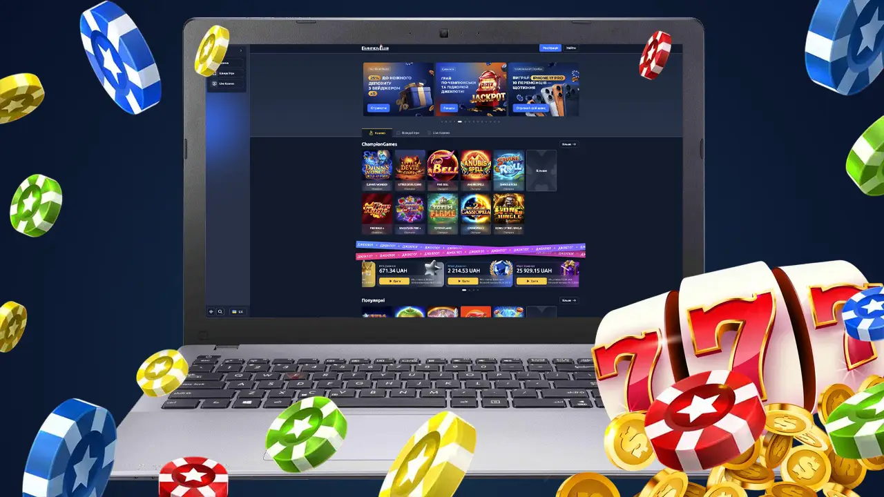 Офіційне казино Champion Club з бонусами та додатком